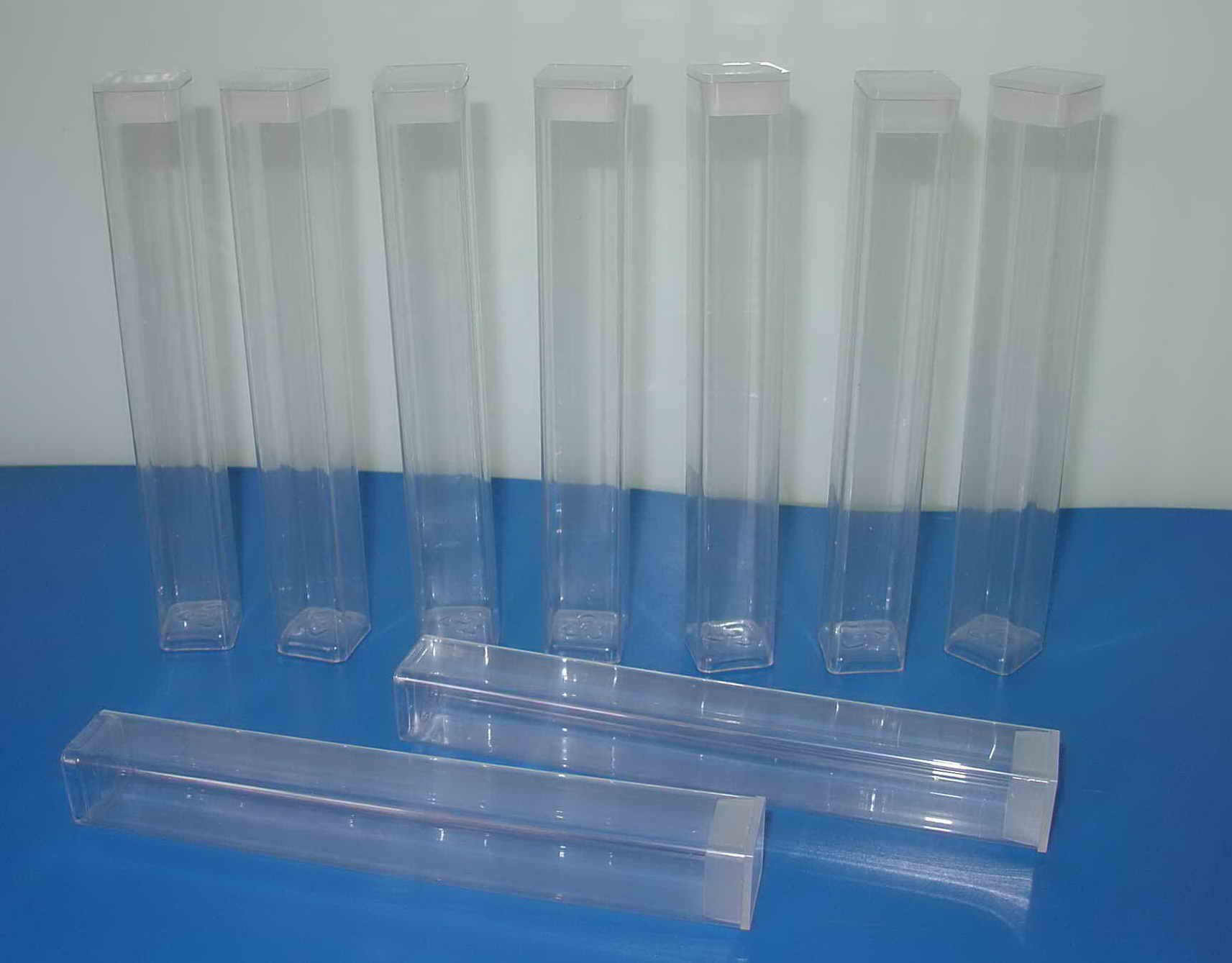 clear square packaging tubes,plastic square tubes,packaging square ...